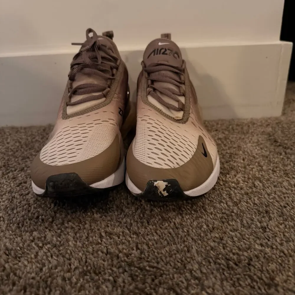 NIKE Men's Air Max 270 Mink Brown Shoes Size 9